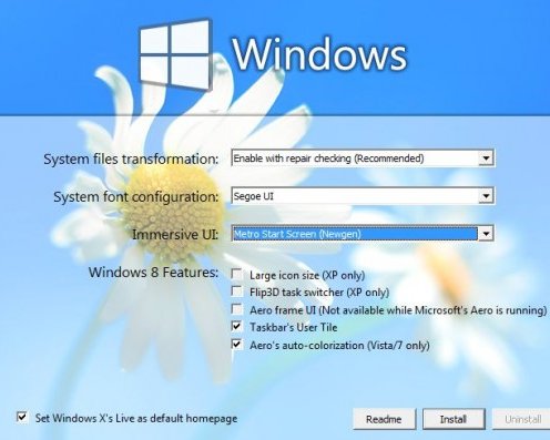 Windows 8 Transformation Pack сделает вашу систему современнее