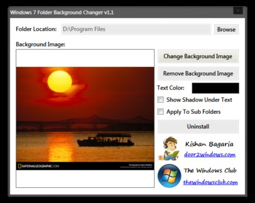 Как изменить фон в любой папке Windows