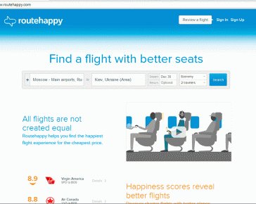 Routehappy — поисковик комфортных авиарейсов