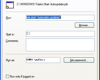Запускаем загрузку обновлений в Windows по расписанию