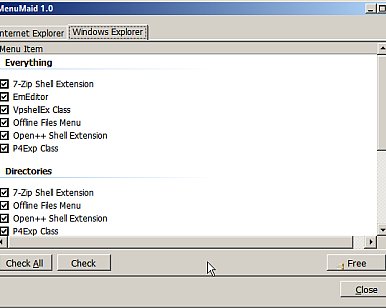 Управление контекстным меню Windows Explorer