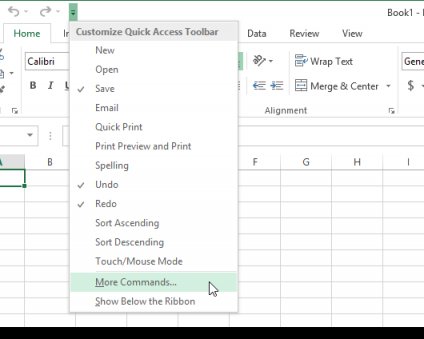 Как добавить калькулятор в Quick Access в Excel