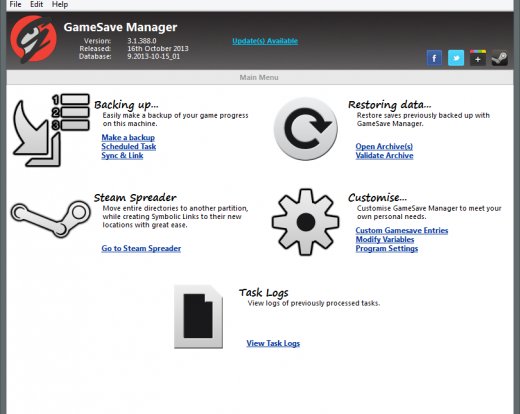 GameSave Manager - резервное копирование и восстановление игровых сейвов