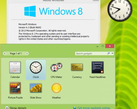 Как вернуть гаджеты рабочего стола в Windows 8\8.1